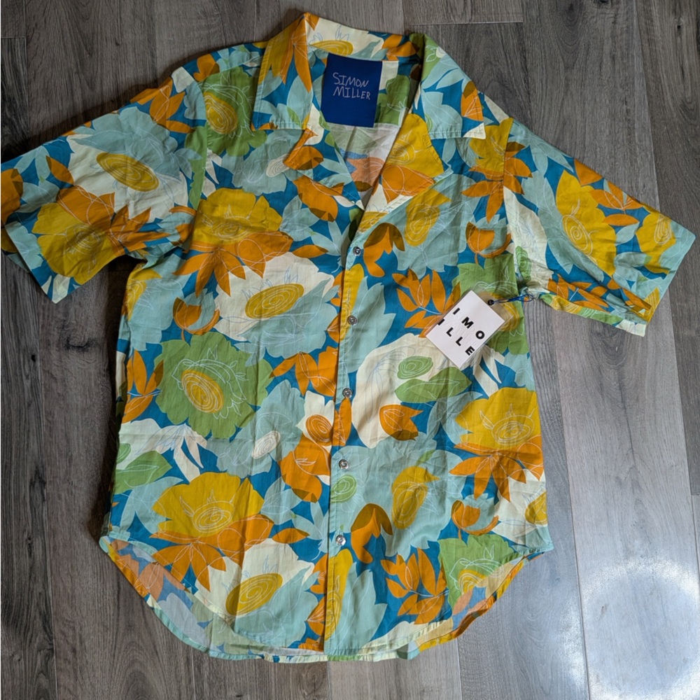 Simon Miller Floral Shirt Size L NWT